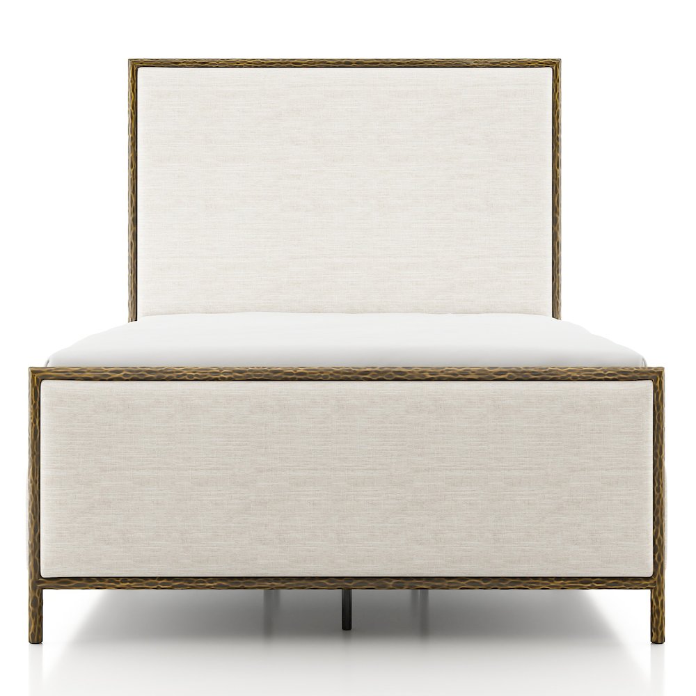 Lalia Fabric and Forged Steel 4-Piece Bedroom Set