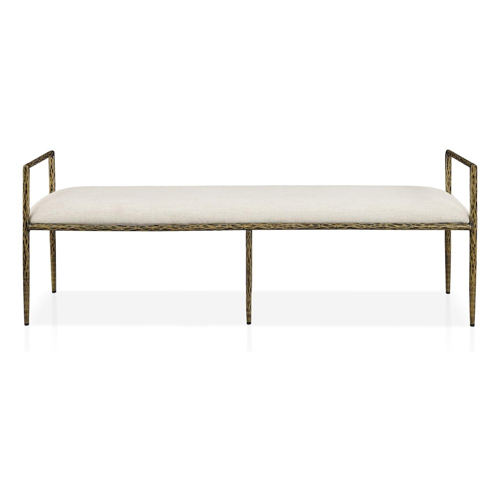 Lalia Fabric and Forged Steel 4-Piece Bedroom Set
