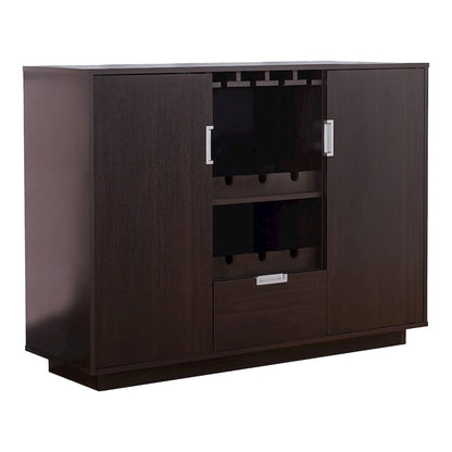 Porter Contemporary Wood Multi-Storage Buffet in Espresso