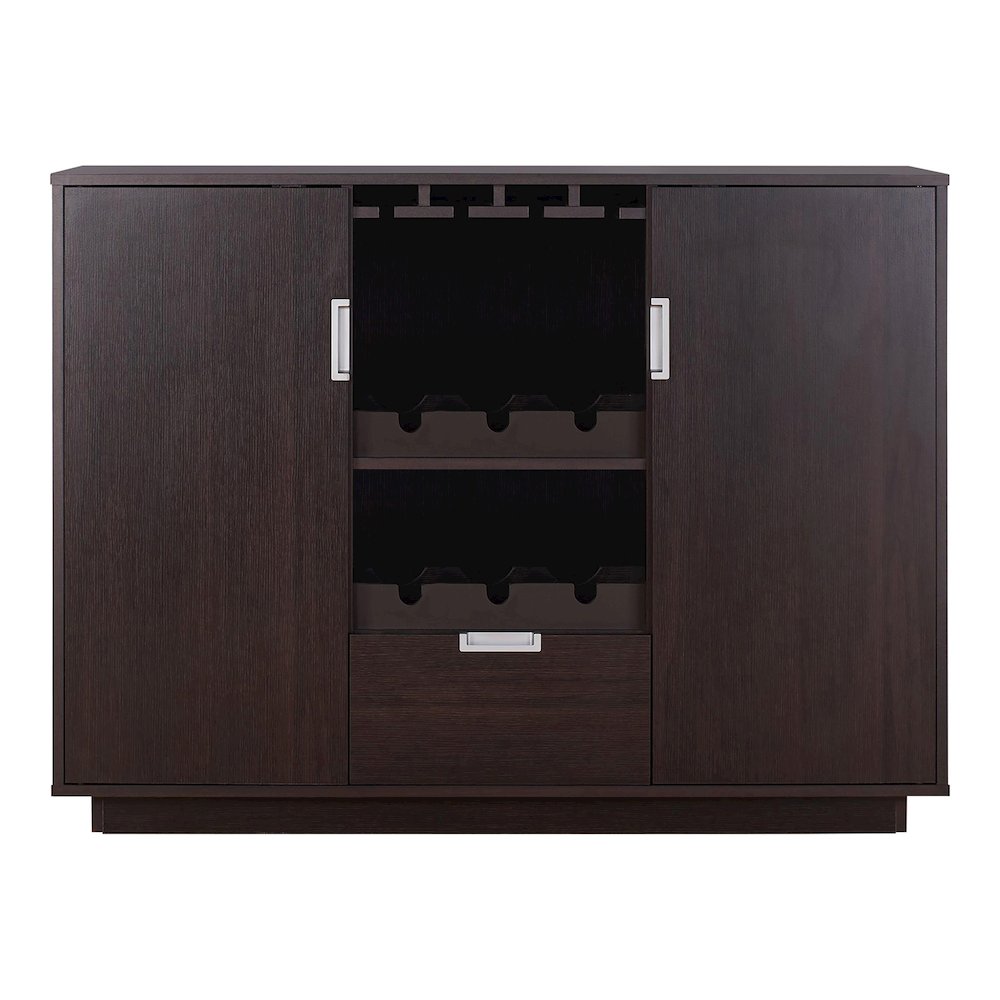 Porter Contemporary Wood Multi-Storage Buffet in Espresso
