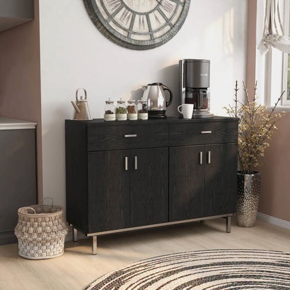 Coloma Wood 2-Drawer Buffet Server