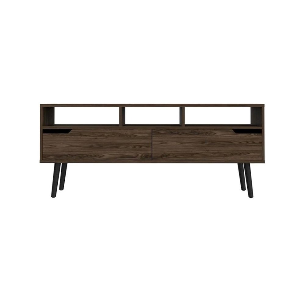Oslo Tv Stand Dark Walnut MDF