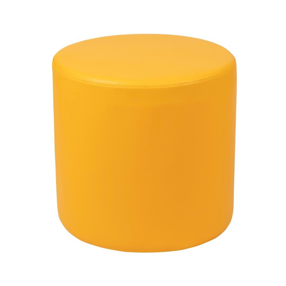 Soft Seating Flexible Circle for Classrooms and Common Spaces - 18" Seat Height (Yellow)