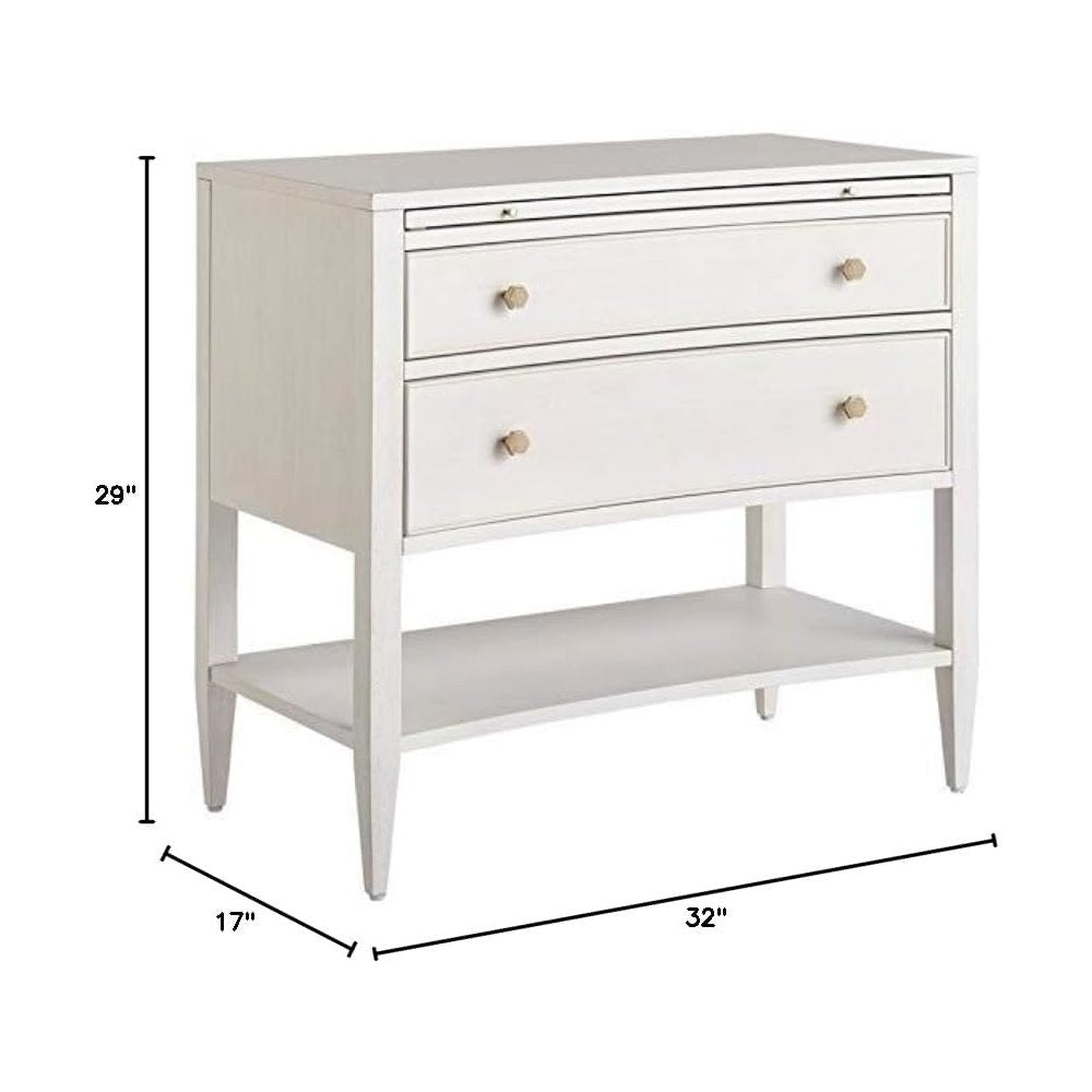 Chelsea Nightstand In Alabaster Color