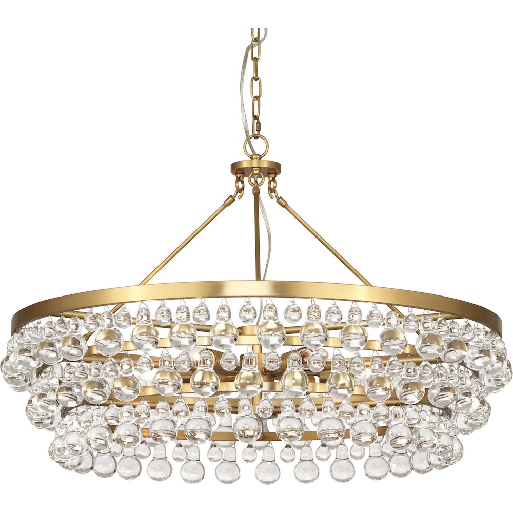 Bling Chandelier in Antique Brass Color