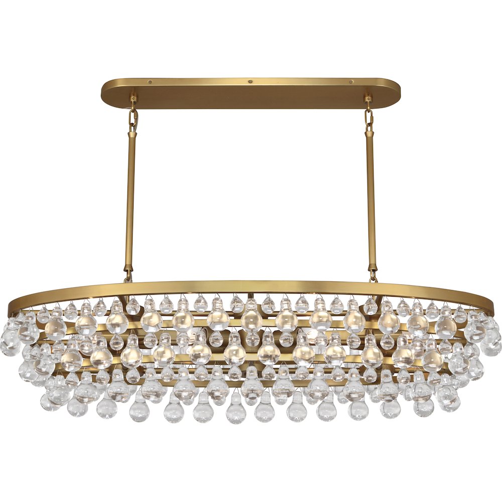 Bling Chandelier in Antique Brass Color