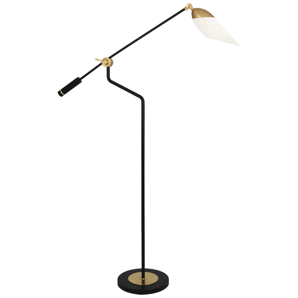 Ferdinand Floor Lamp in Matte Black Painted Color