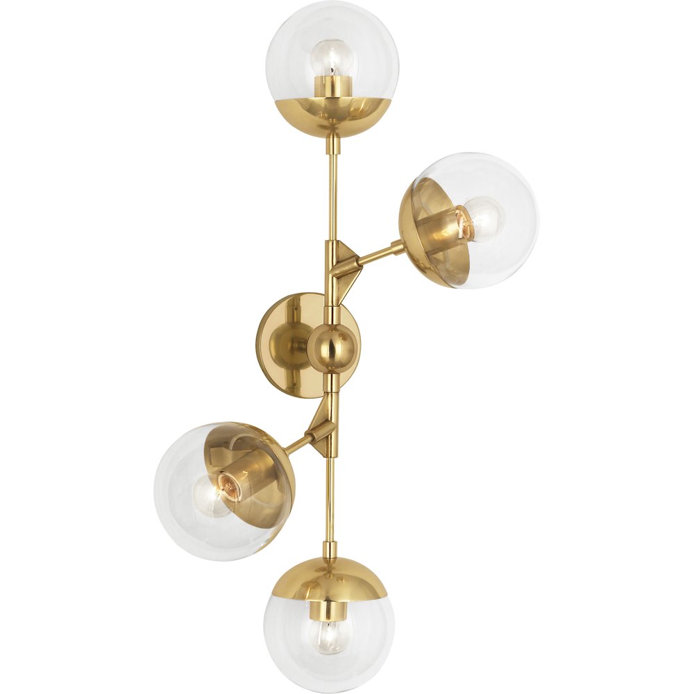 Celeste Wall Sconce in Modern Brass Color