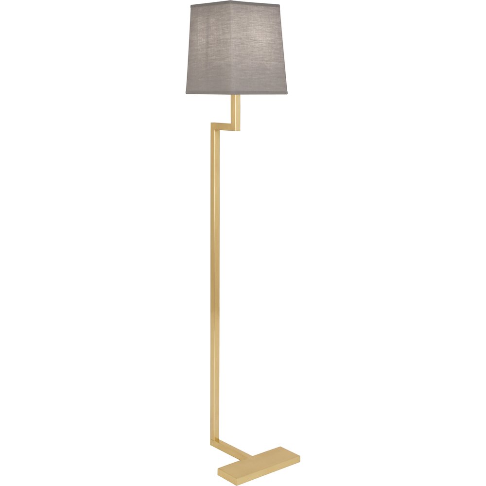 Doughnut Floor Lamp in Natural Brass Color