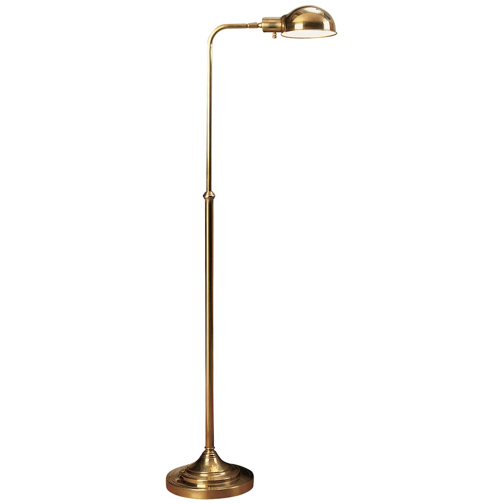 Kinetic Floor Lamp in Antique Brass Color