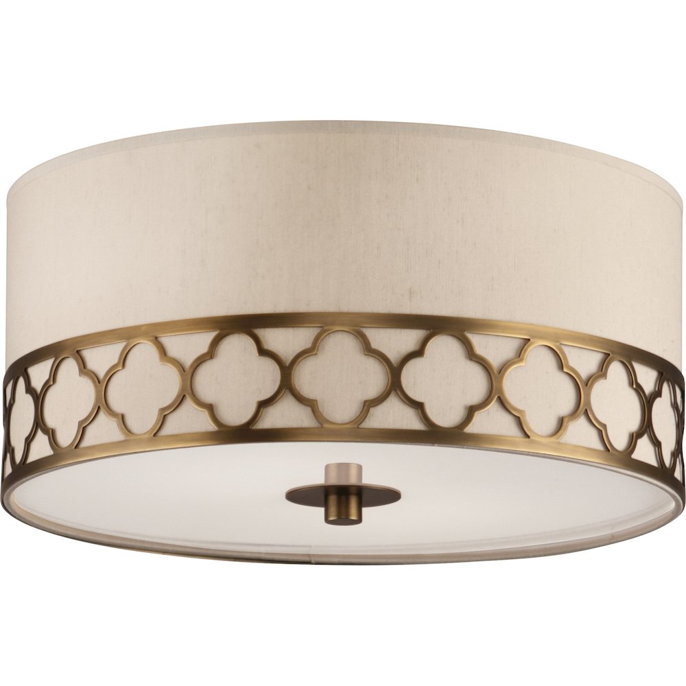 Addison Flushmount in Weathered Brass Color