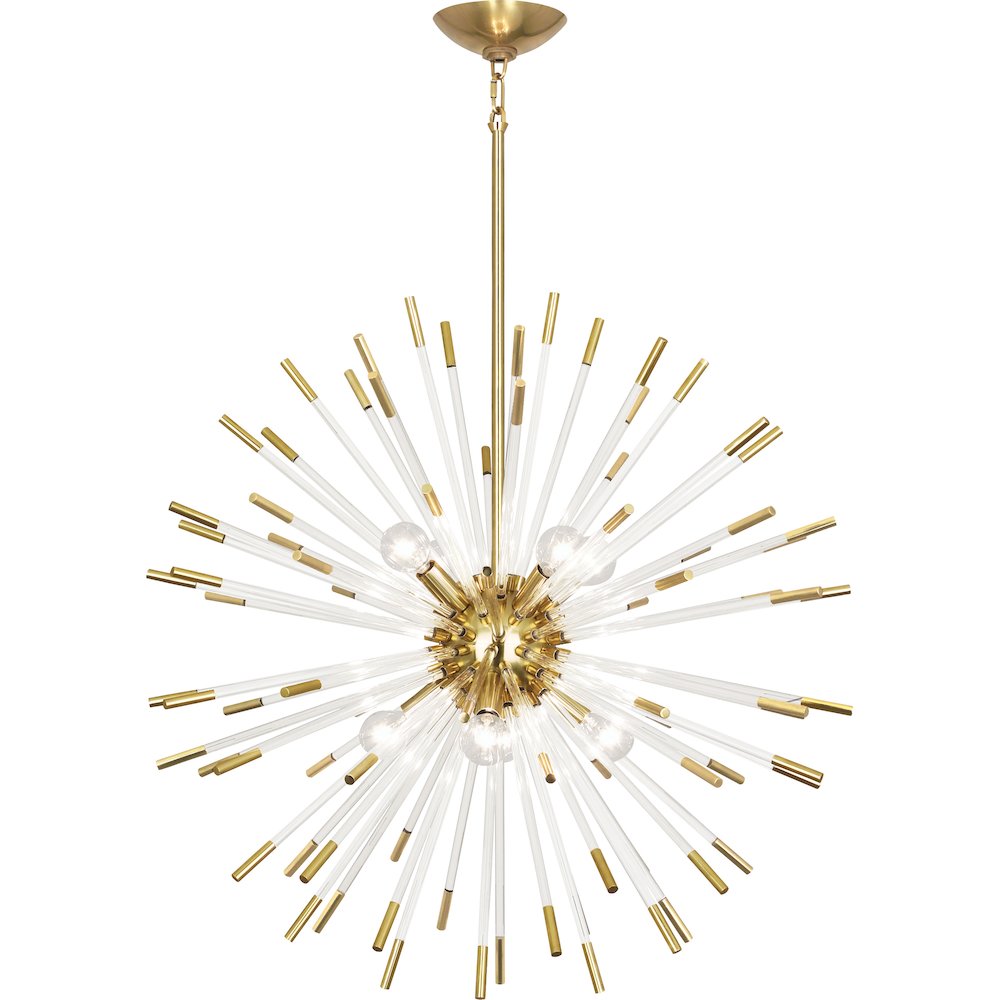 Andromeda Chandelier in Modern Brass Color