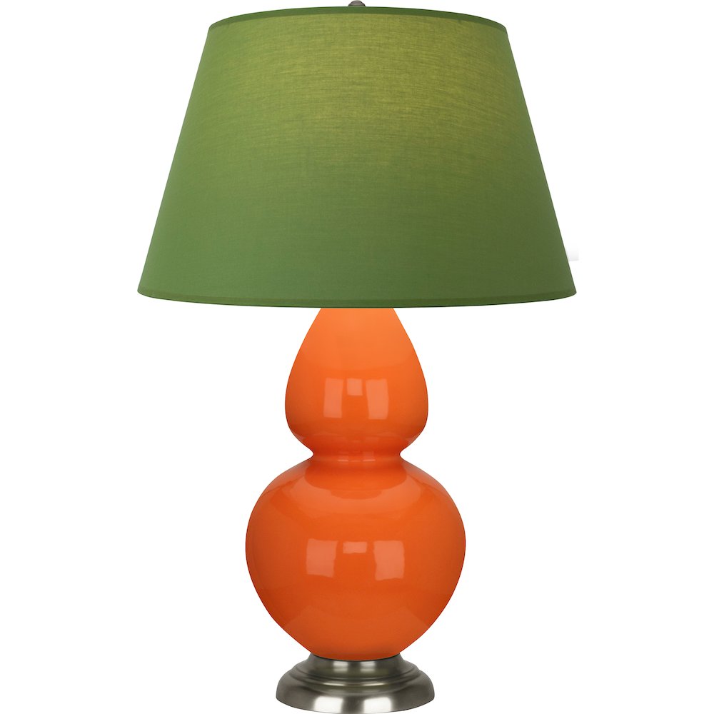 Pumpkin Double Gourd Table Lamp in Pumpkin Glazed Ceramic Color