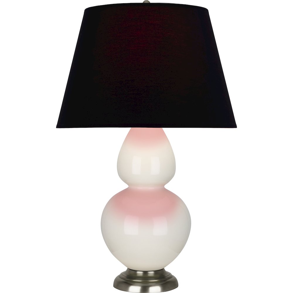 Bone Double Gourd Table Lamp in Bone Glazed Ceramic Color