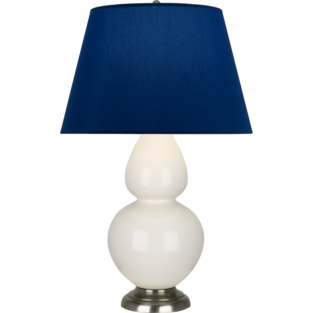 Bone Double Gourd Table Lamp in Bone Glazed Ceramic Color