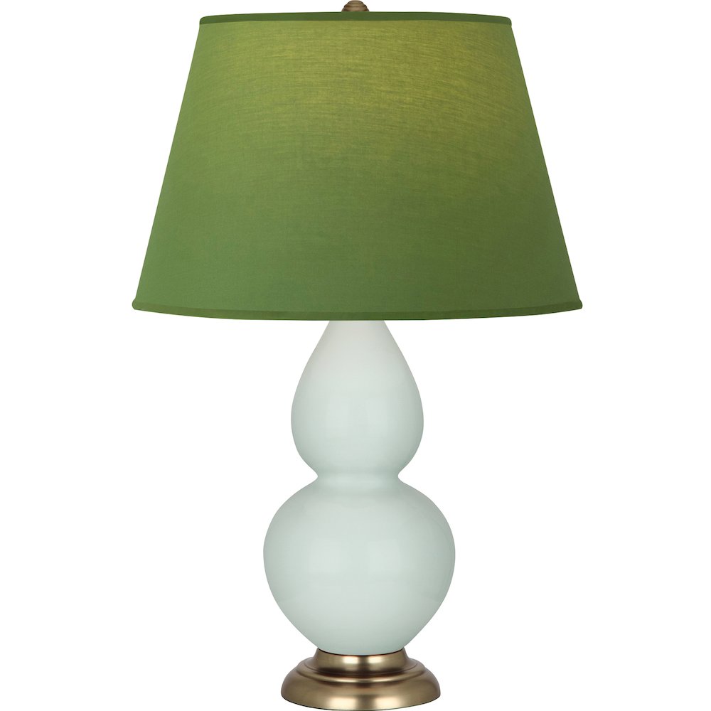 Celadon Double Gourd Table Lamp in Celadon Glazed Ceramic Color