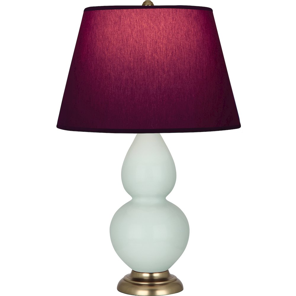 Celadon Double Gourd Table Lamp in Celadon Glazed Ceramic Color