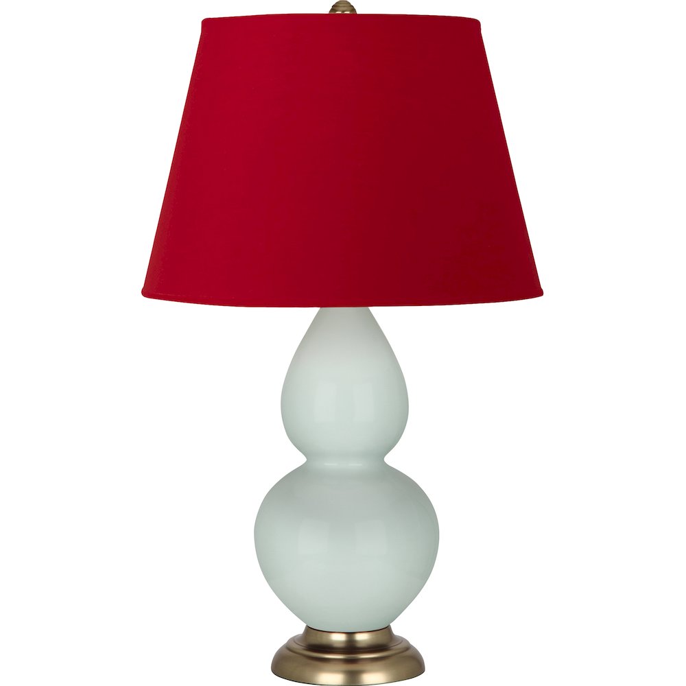 Celadon Double Gourd Table Lamp in Celadon Glazed Ceramic Color