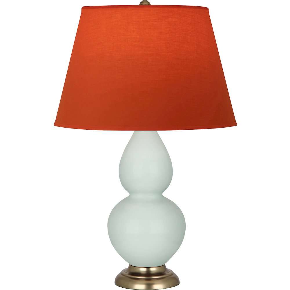 Celadon Double Gourd Table Lamp in Celadon Glazed Ceramic Color