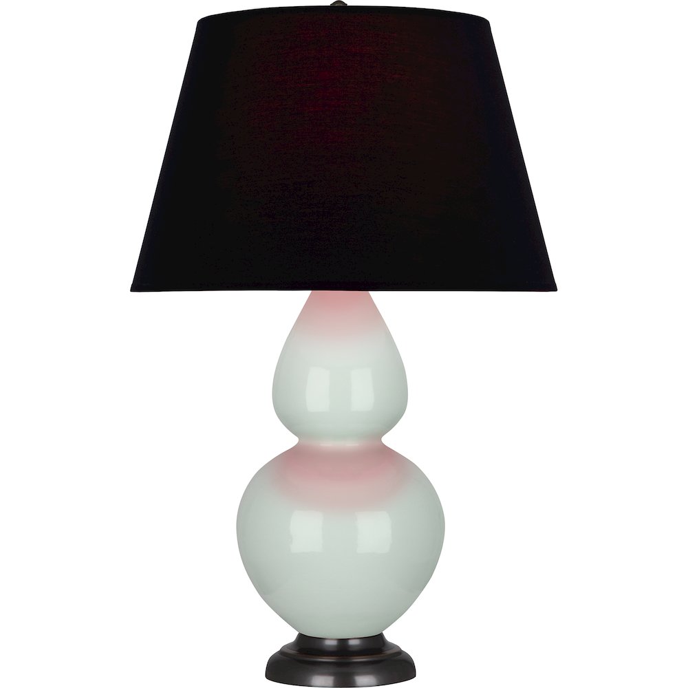 Celadon Double Gourd Table Lamp in Celadon Glazed Ceramic Color