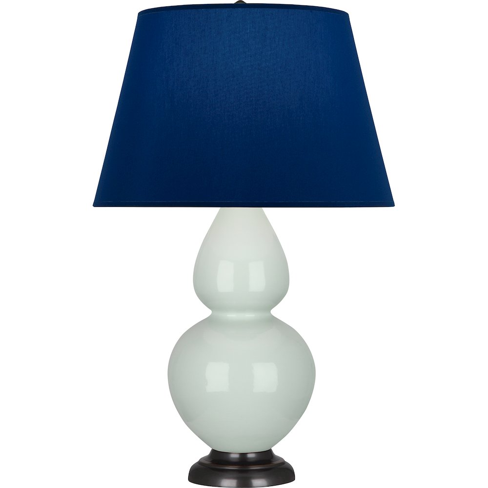 Celadon Double Gourd Table Lamp in Celadon Glazed Ceramic Color