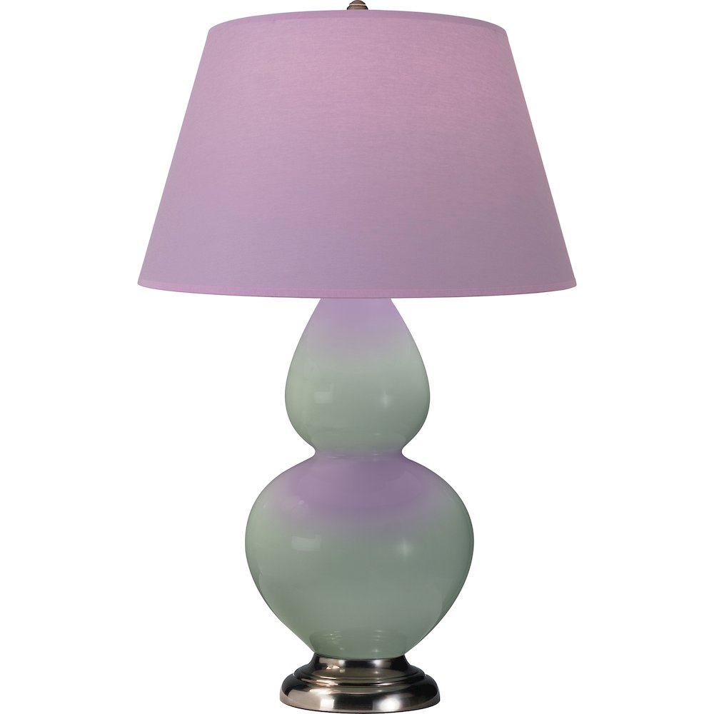 Celadon Double Gourd Table Lamp in Celadon Glazed Ceramic Color