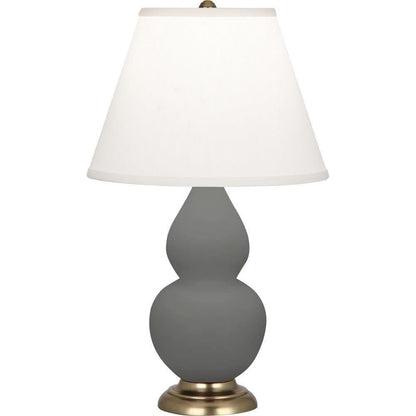 Matte Ash Small Double Gourd Accent Lamp in Matte Ash Glazed Ceramic Color