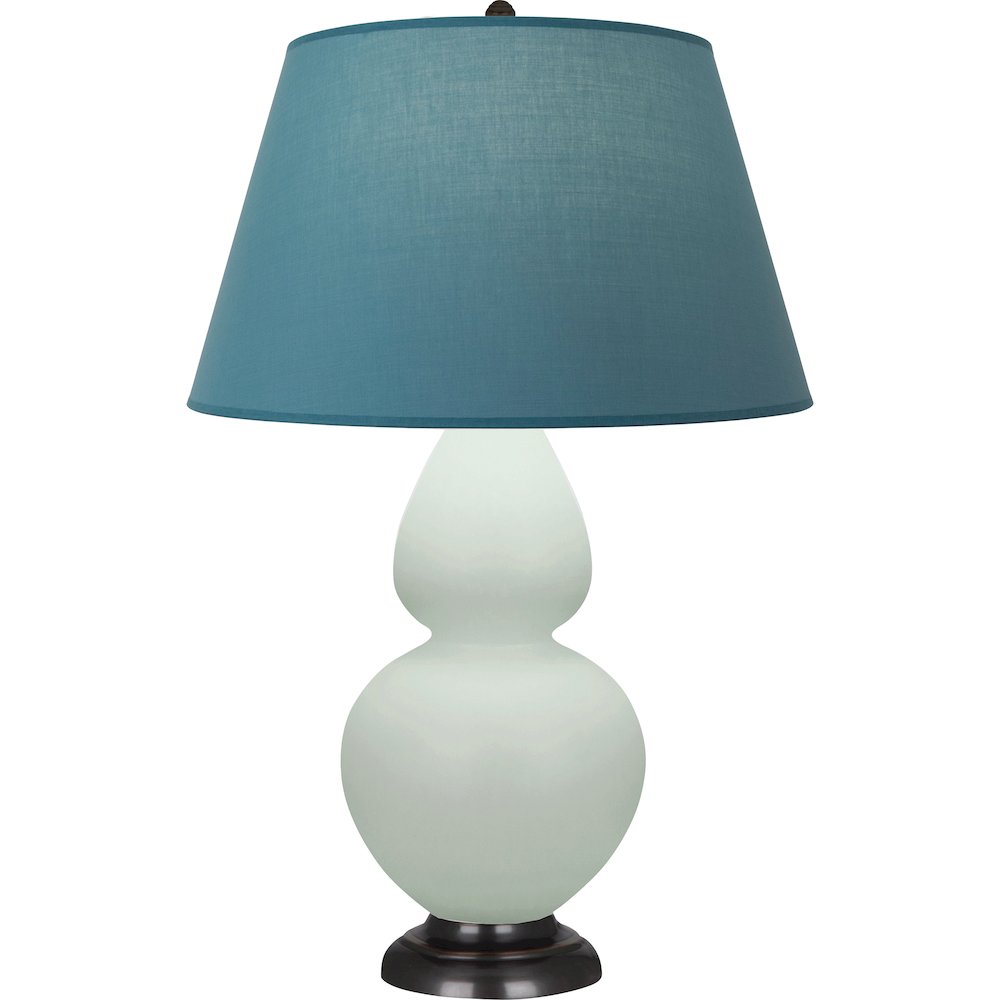 Matte Celadon Double Gourd Table Lamp in Matte Celadon Glazed Ceramic Color