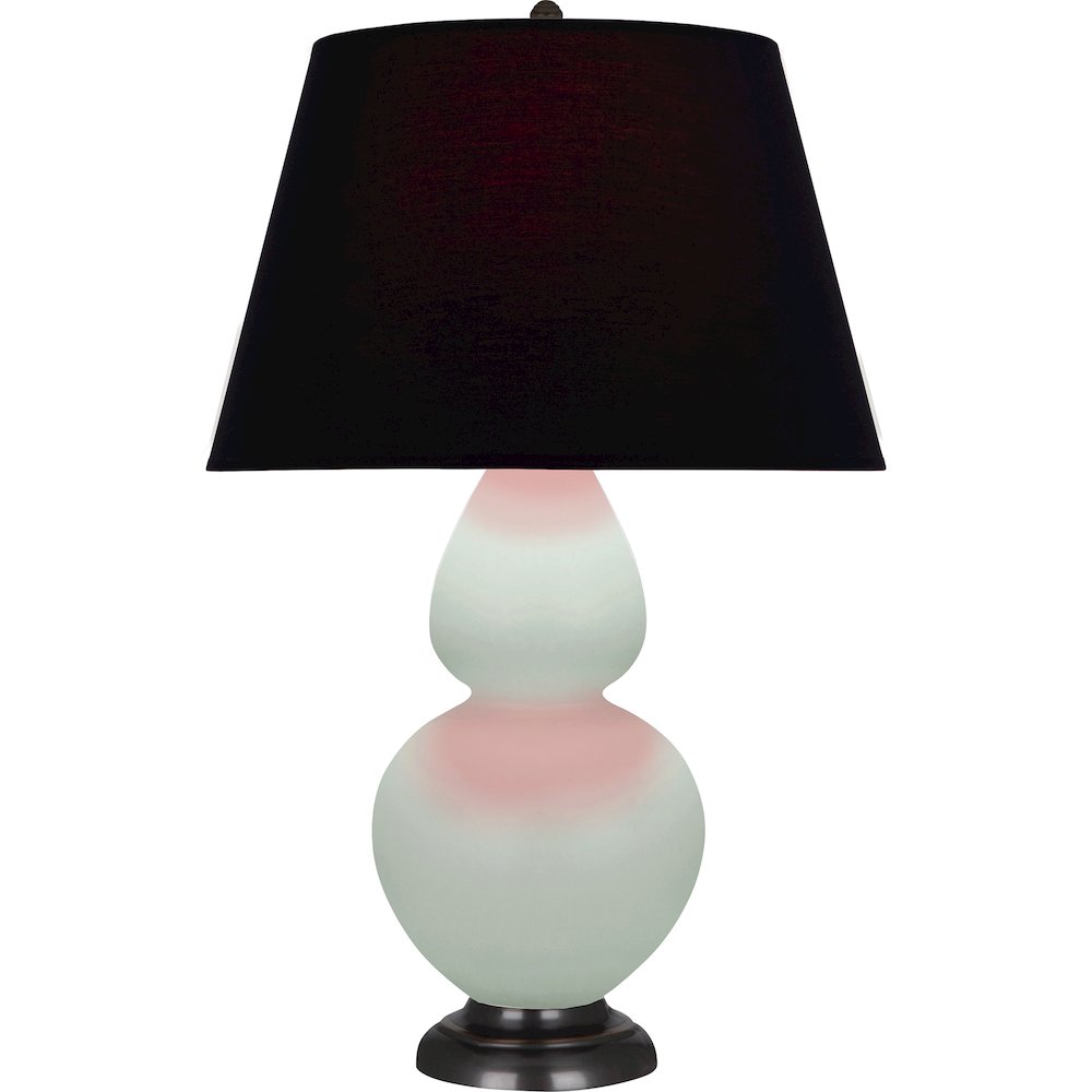 Matte Celadon Double Gourd Table Lamp in Matte Celadon Glazed Ceramic Color