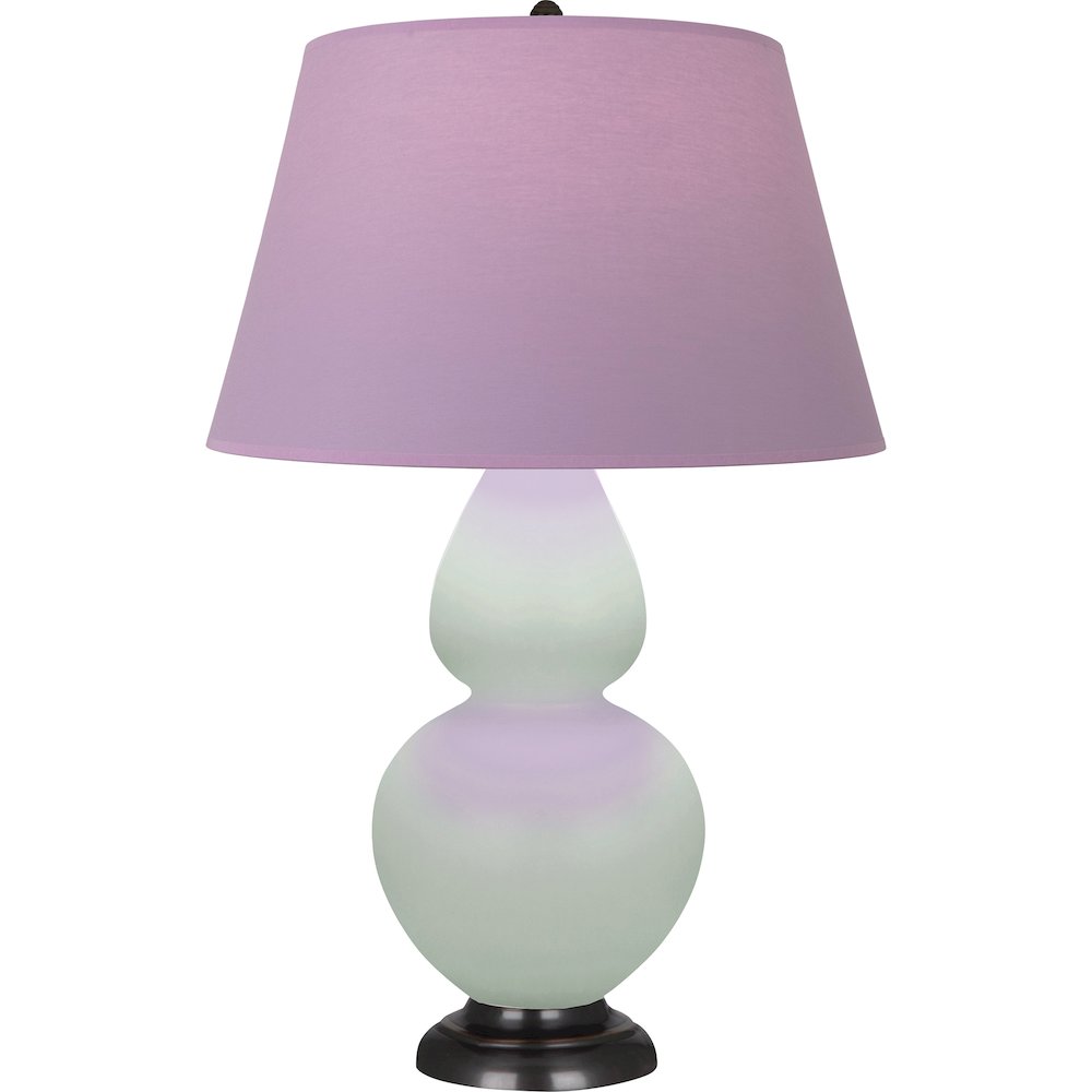 Matte Celadon Double Gourd Table Lamp in Matte Celadon Glazed Ceramic Color