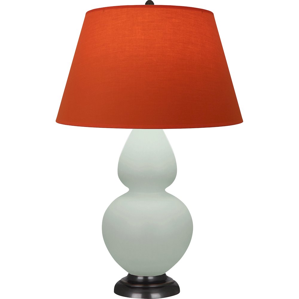 Matte Celadon Double Gourd Table Lamp in Matte Celadon Glazed Ceramic Color