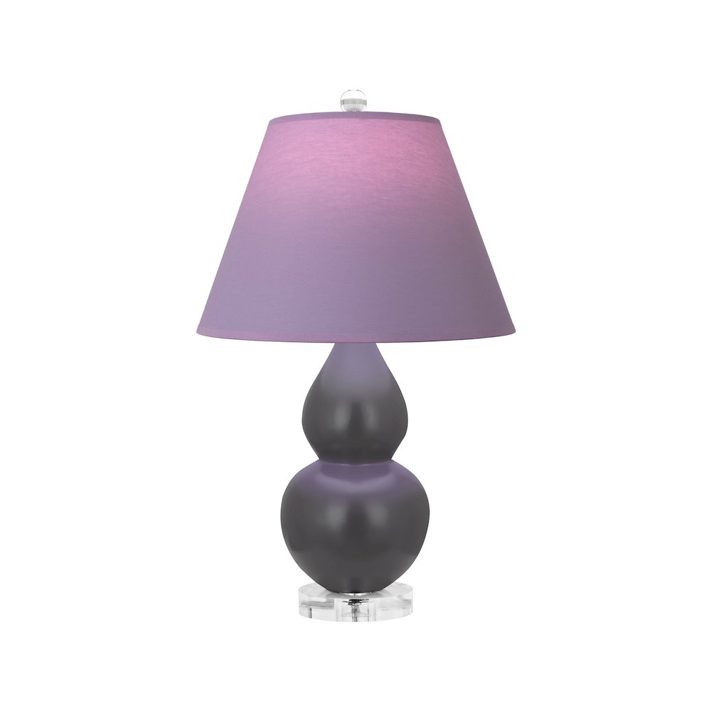 Matte Ash Small Double Gourd Accent Lamp in Matte Ash Glazed Ceramic Color