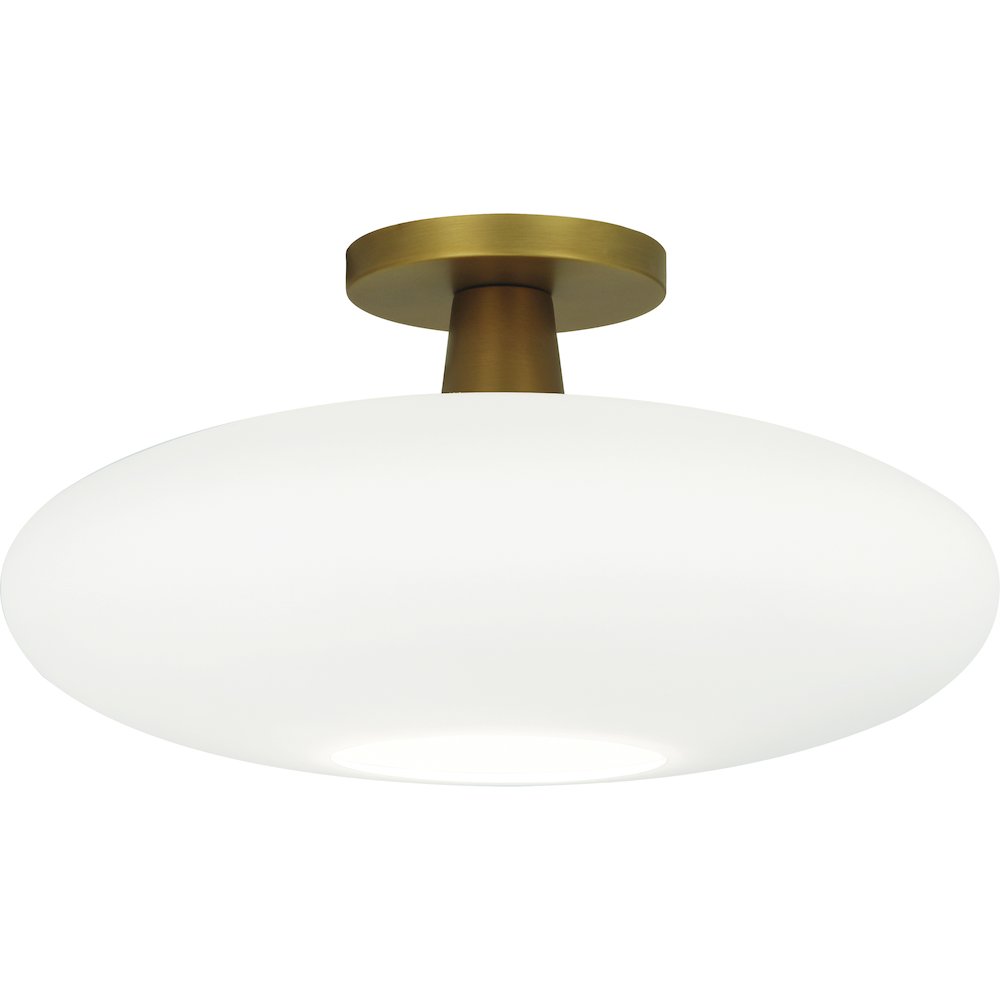 Rico Espinet Ovo Flushmount in Aged Brass Color