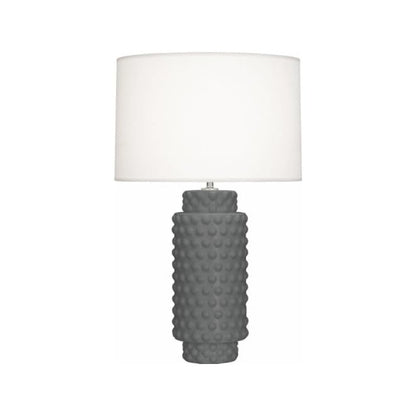 Matte Ash Dolly Table Lamp in Matte Ash Glazed Textured Ceramic Color