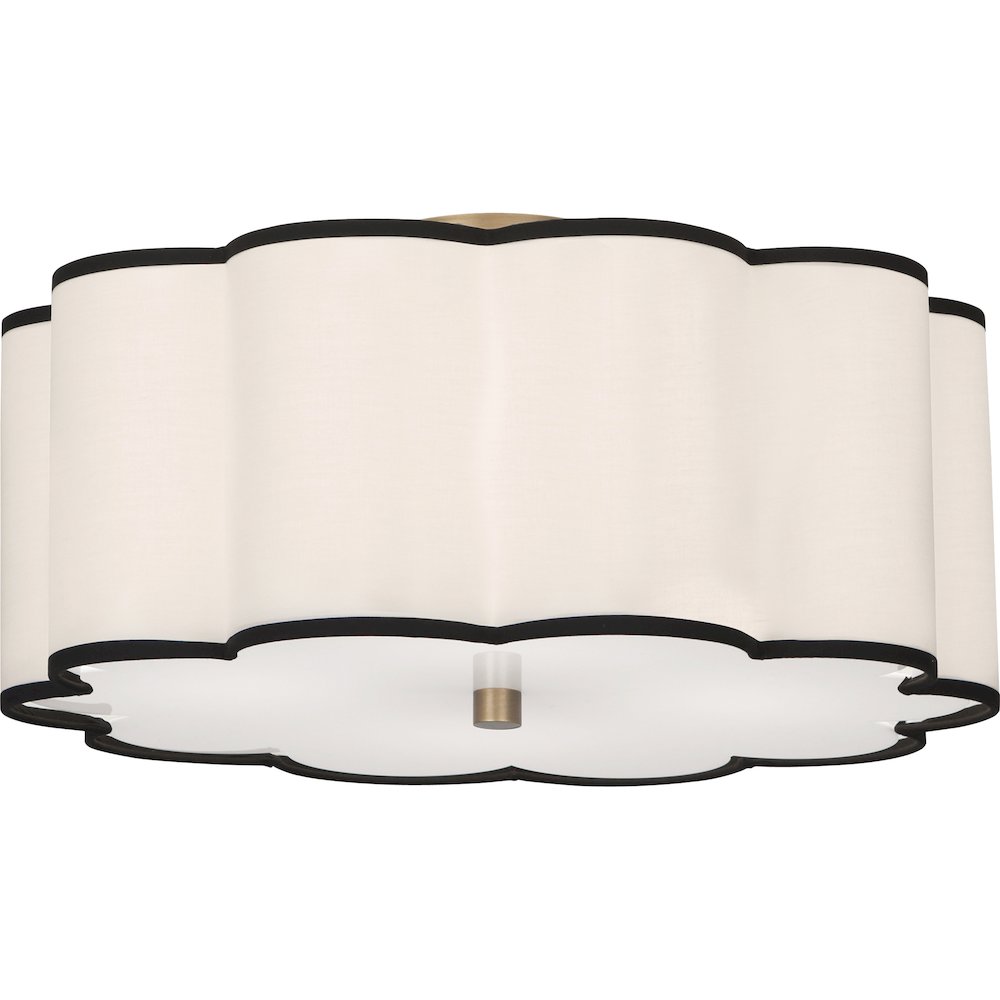 Axis Flushmount in Aged Brass Color