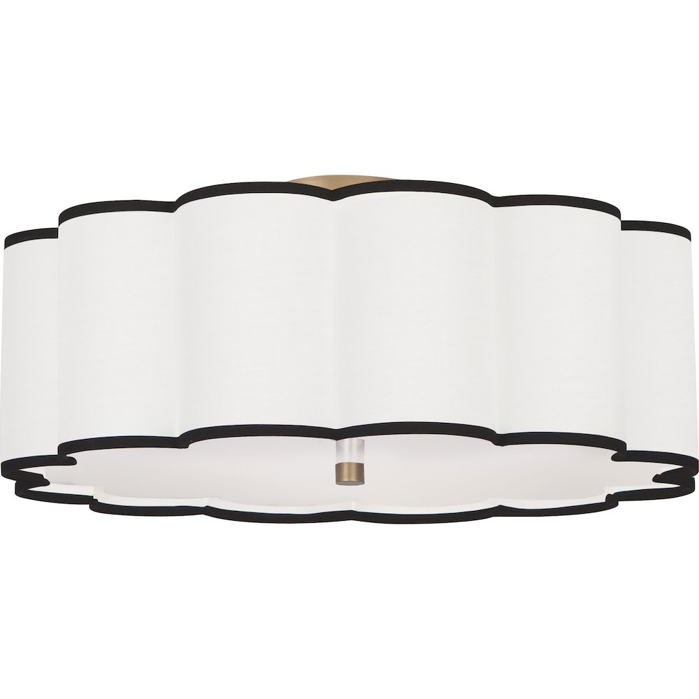 Axis Flushmount in Aged Brass Color