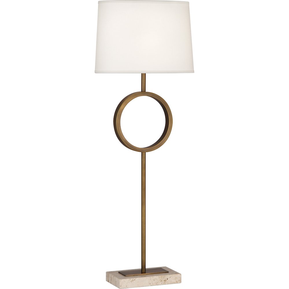 Logan Table Lamp in Aged Brass Color