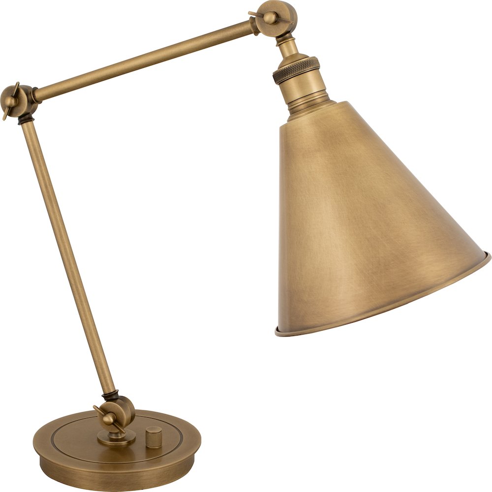 Alloy Table Lamp in Warm Brass Color