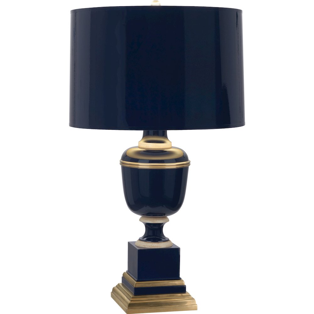 Annika Table Lamp in Midnight Blue Lacquered Paint Color