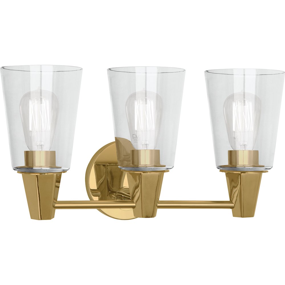 Wheatley Wall Sconce in Modern Brass Color