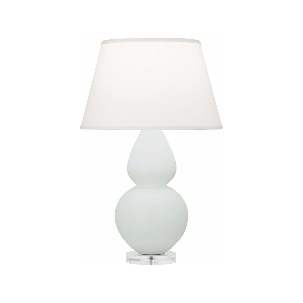 Matte Celadon Double Gourd Table Lamp in Matte Celadon Glazed Ceramic Color