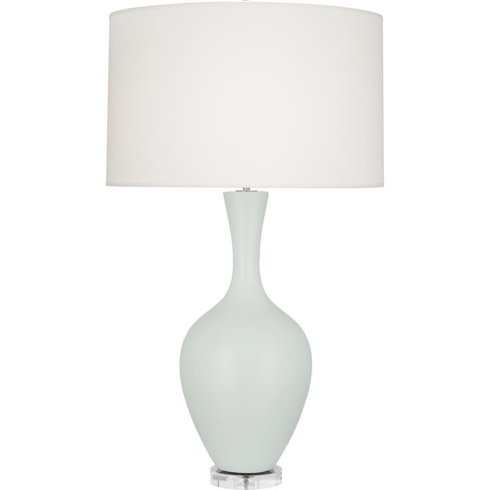 Matte Celadon Audrey Table Lamp in Matte Celadon Glazed Ceramic Color