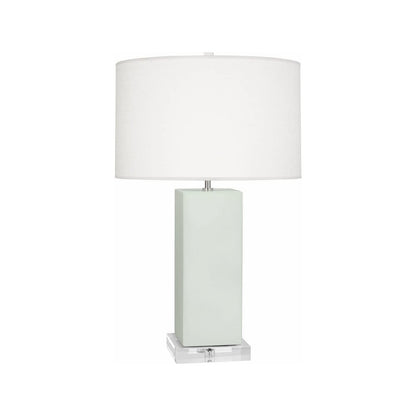 Matte Celadon Harvey Table Lamp in Matte Celadon Glazed Ceramic Color