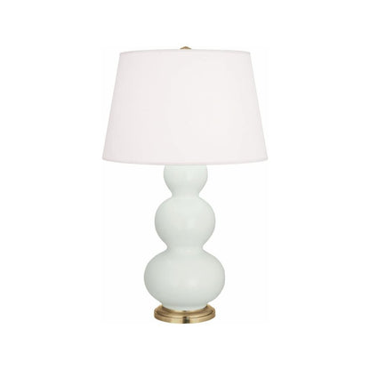 Matte Celadon Triple Gourd Table Lamp in Matte Celadon Glazed Ceramic Color