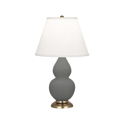Matte Ash Small Double Gourd Accent Lamp in Matte Ash Glazed Ceramic Color