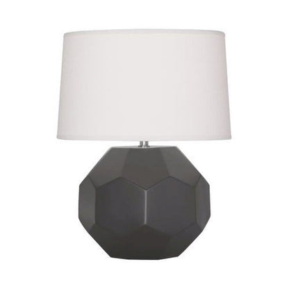 Matte Ash Franklin Accent Lamp in Matte Ash Glazed Ceramic Color