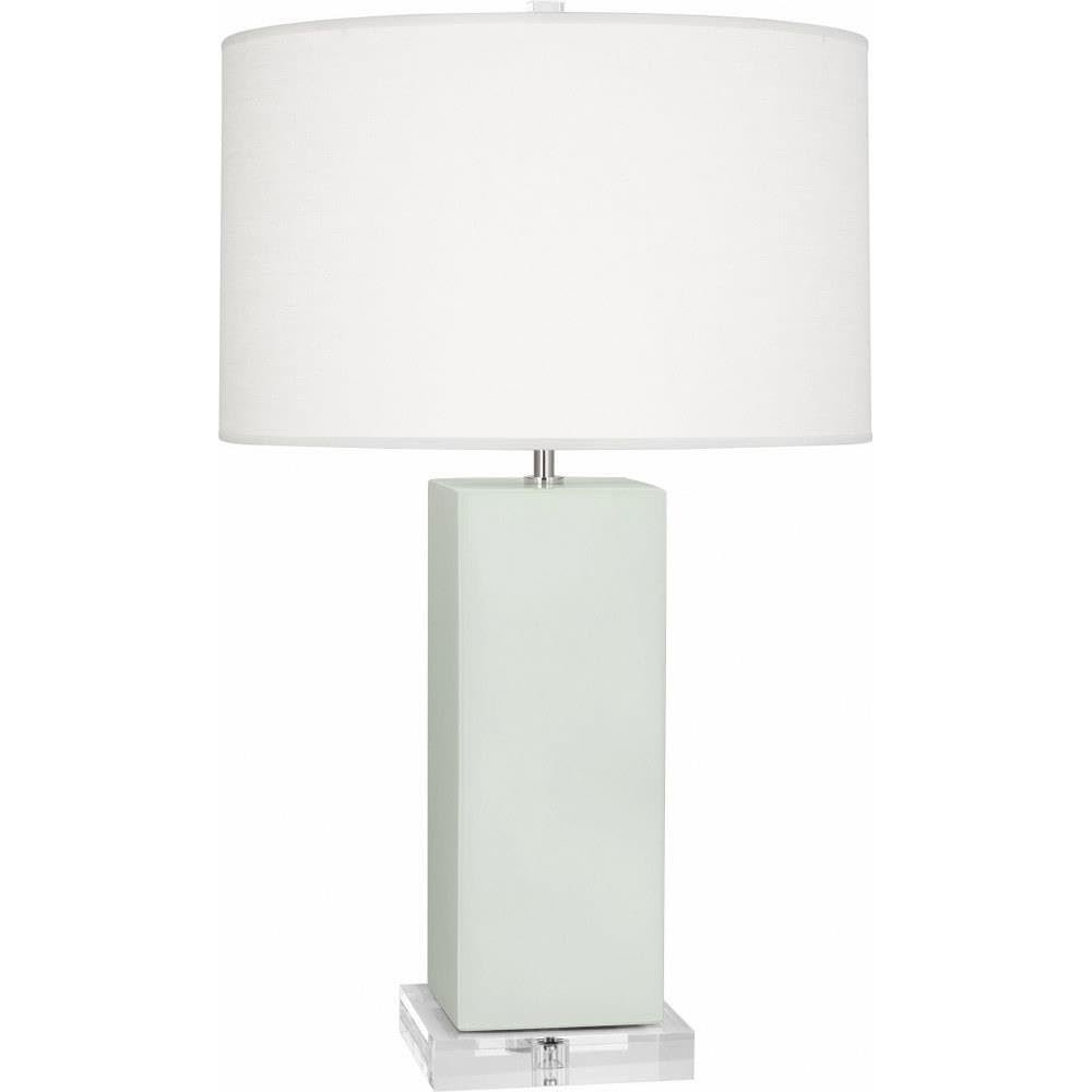 Matte Celadon Harvey Table Lamp in Matte Celadon Glazed Ceramic Color
