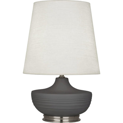 Matte Ash Michael Berman Nolan Table Lamp in Matte Ash Glazed Ceramic Color