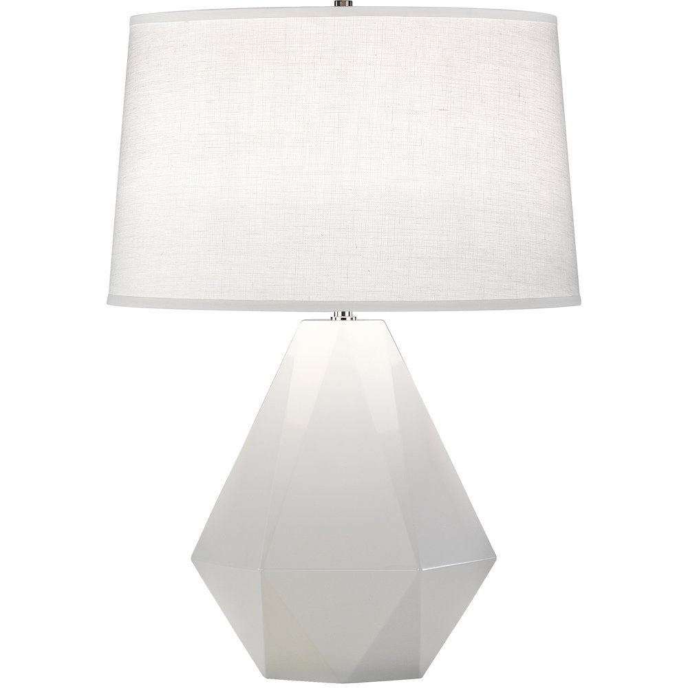 Lily Delta Table Lamp in Lily Glazed Ceramic Color