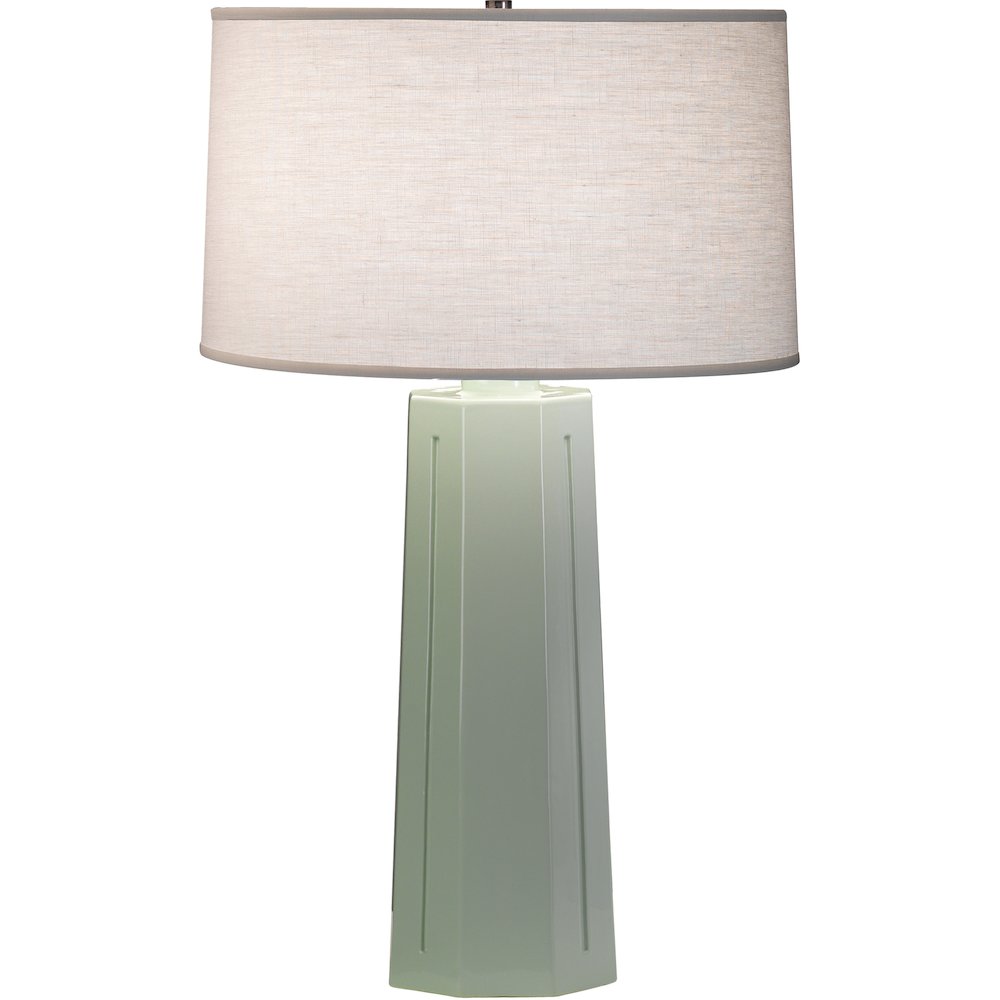 Celadon Mason Table Lamp in Celadon Glazed Ceramic Color